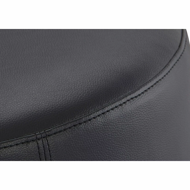 Top 10 ๐ Zuri Furniture Modern Artos Round Ottoman Black Leatherette Small Black Plastic Feet On Bottom ๐ฅฐ - Image 3