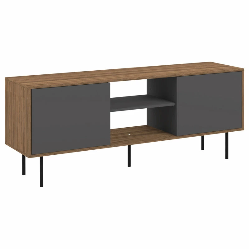 Best Sale ๐ Tema Furniture Inc. Altitude Tv Stand, Walnut/Gray โจ - Image 4