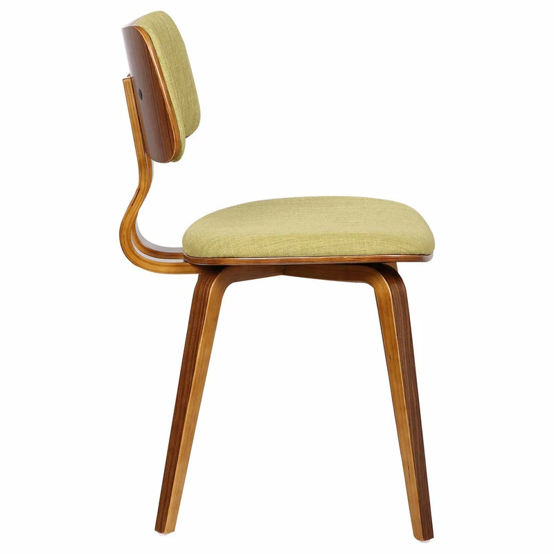 Budget โ Armen Living Jaguar Mid-Century Dining Chair, Walnut, Green ๐ - Image 3