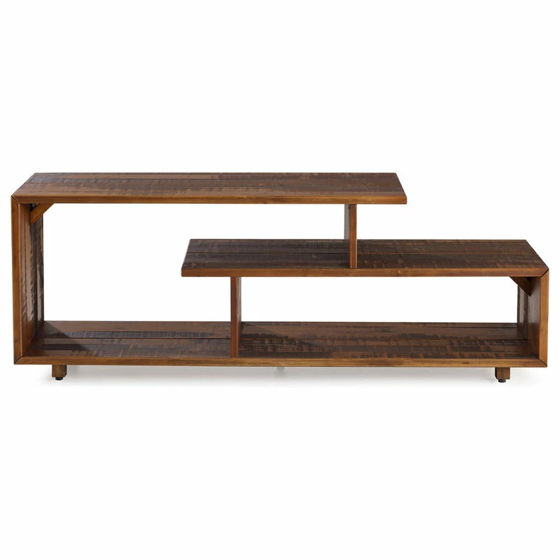 Hot Sale ๐คฉ Walker Edison 60" Rustic Solid Wood TV Stand Console Entertainment Center, Amber ๐ฏ - Image 3