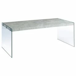 Deals 😀 Monarch Coffee Table In Gray Cement 🥰