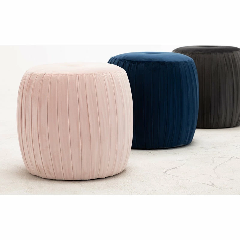 Best Pirce ๐ TOV Furniture Sommer Ottoman, Navy โ - Image 2