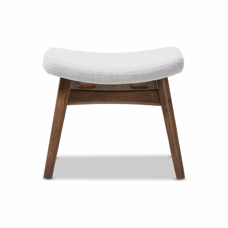 Cheap ๐ Baxton Studio Vera Light Gray Fabric Upholstered Ottoman โญ - Image 3