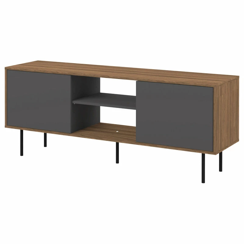 Best Sale ๐ Tema Furniture Inc. Altitude Tv Stand, Walnut/Gray โจ - Image 3