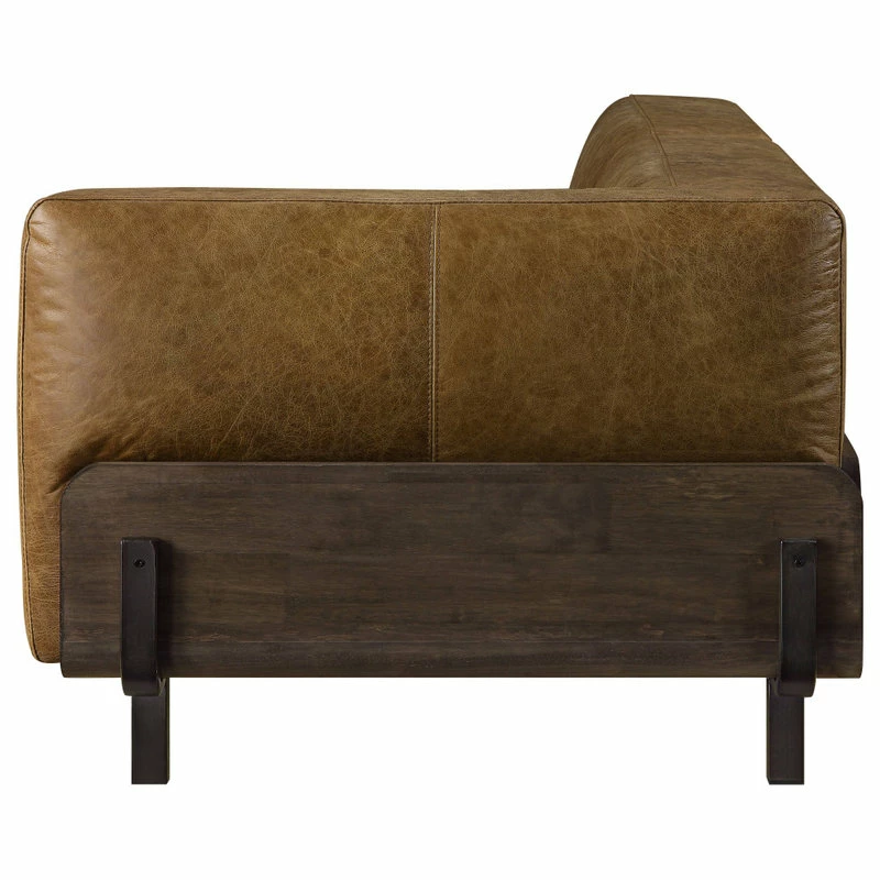 Coupon โจ Acme Furniture Sofa, Chestnut Top Grain Leather And Rustic Oak ๐ - Image 4