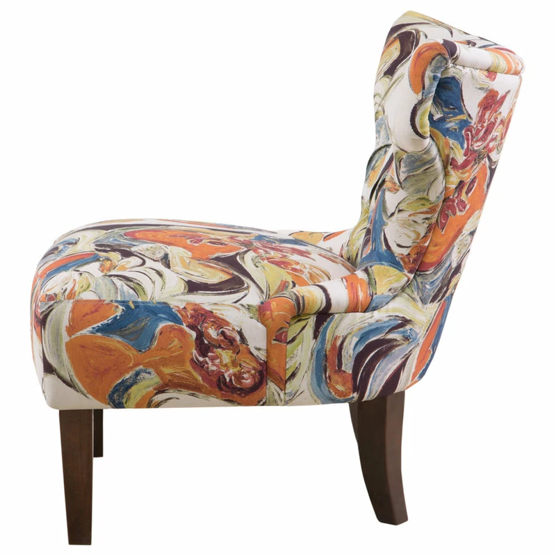 Cheapest ๐ Olliix Madison Park Erika Hourglass Tufted Armless Chair, Multi ๐คฉ - Image 7