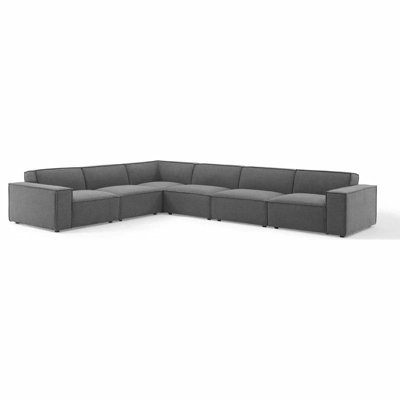 Best Pirce ๐ LexMod Restore 6-Piece Sectional Sofa, Charcoal โจ - Image 9