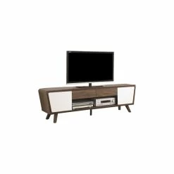 Flash Sale 👏 Coaster Home Furnishings Coaster Entertainment Units 2-Tone Mid-Century Modern TV Console 🎁