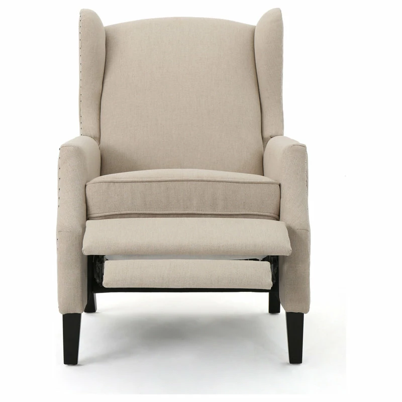 Flash Sale ๐ GDFStudio GDF Studio Westeros Contemporary Fabric Wingback Pushback Recliner, Wheat โจ - Image 5
