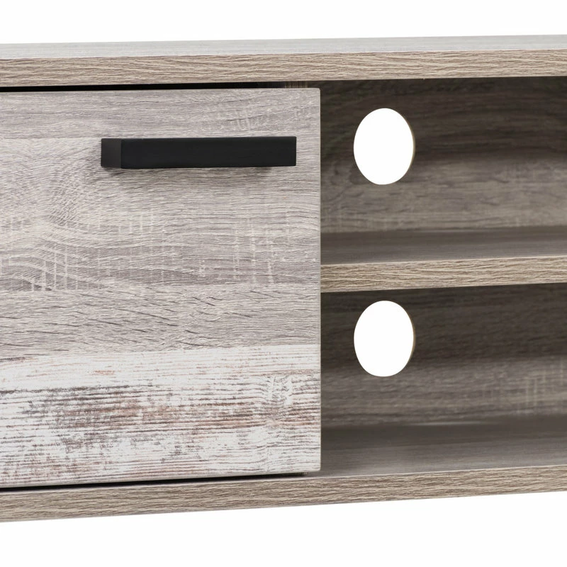 Best deal ๐ฅ CorLiving Distribution LLC CorLiving Aurora TV Bench, TVs Up To 85", Distressed Light Grey, White Duotone ๐ - Image 9