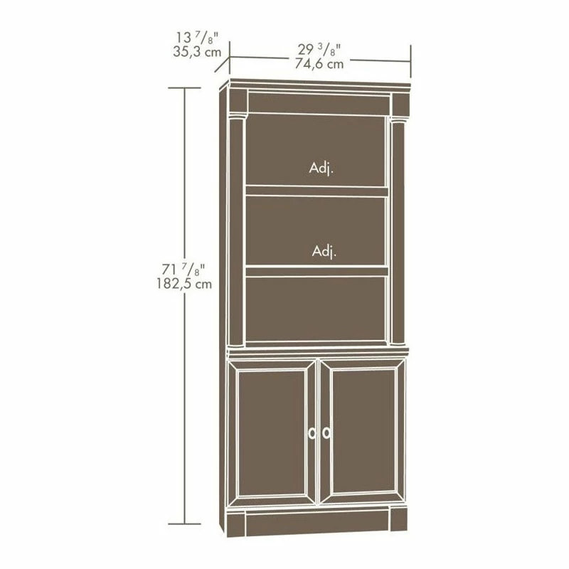 Discount β Sauder Palladia Engineered Wood And Metal 3-Shelf Bookcase In Select Cherry π - Image 3