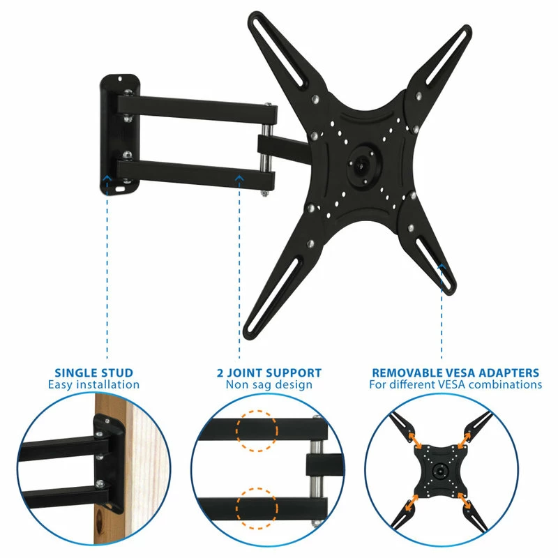Best deal 🔥 Mount-It! TV Wall & Desk Mounts Mount-It! TV Wall Mount Full Motion | 23" To 55" Screen Size 😉 - Image 2