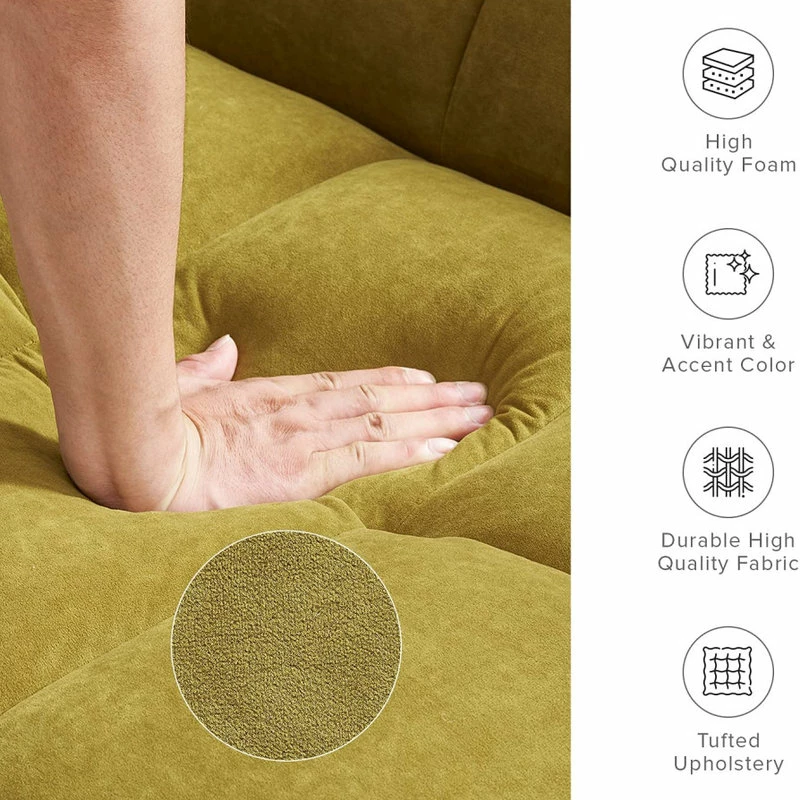 Cheapest 🧨 MopioInc Mopio Aaron Futon Convertible Sofa Sleeper Light Gray, Antique Gold 🥰 - Image 4