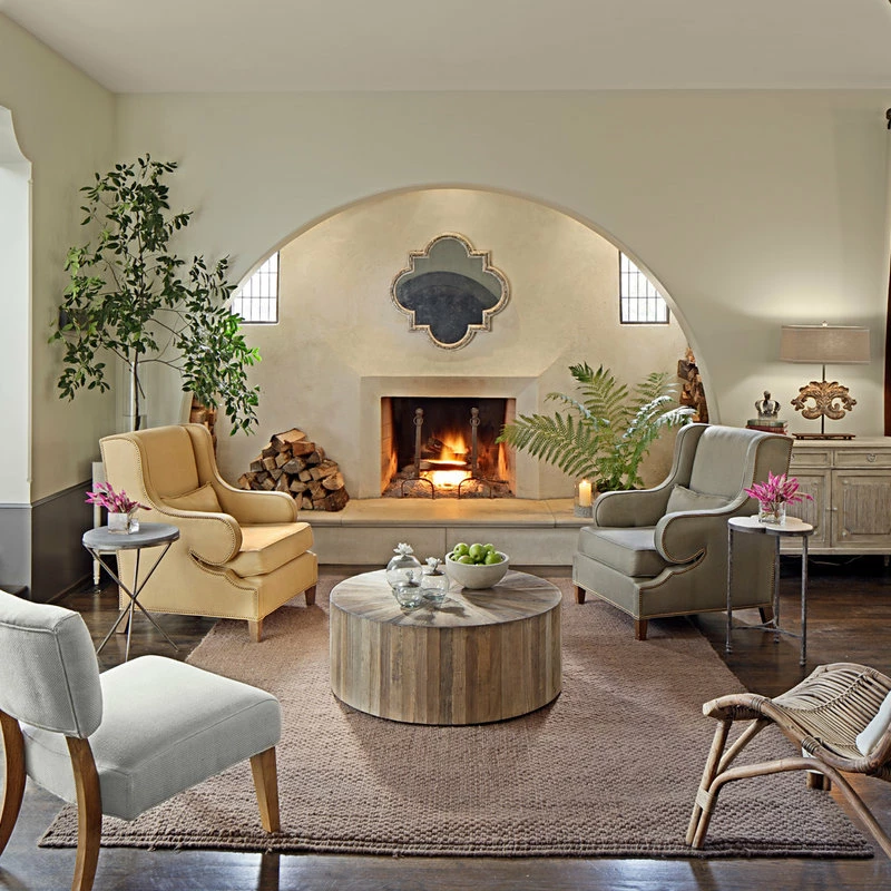 Budget ๐ Gabby Cyrano Recycled Wood Circular Coffee Table ๐ - Image 2