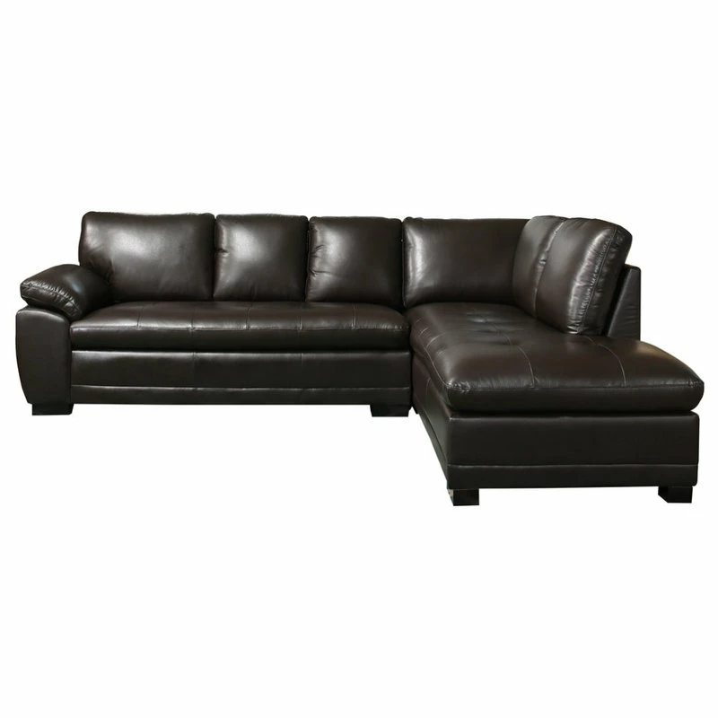 Wholesale ๐ Abbyson Living Devonshire Leather Sectional Sofa, Brown ๐ - Image 4