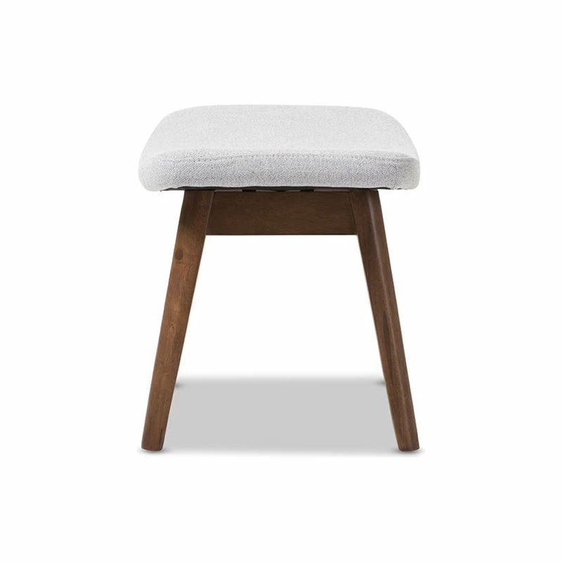 Cheap ๐ Baxton Studio Vera Light Gray Fabric Upholstered Ottoman โญ - Image 4