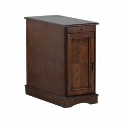 Discount 😉 Linon Home Decor Products Linon Butler Wood Accent Table With USB In Hazelnut Brown 💯