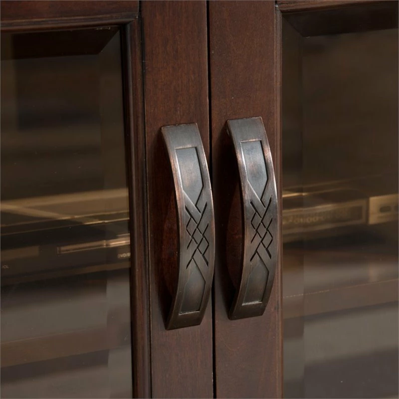 New ๐ Leick Home Leick Riley Holliday 46" Corner TV Stand In Chocolate Cherry ๐ - Image 2