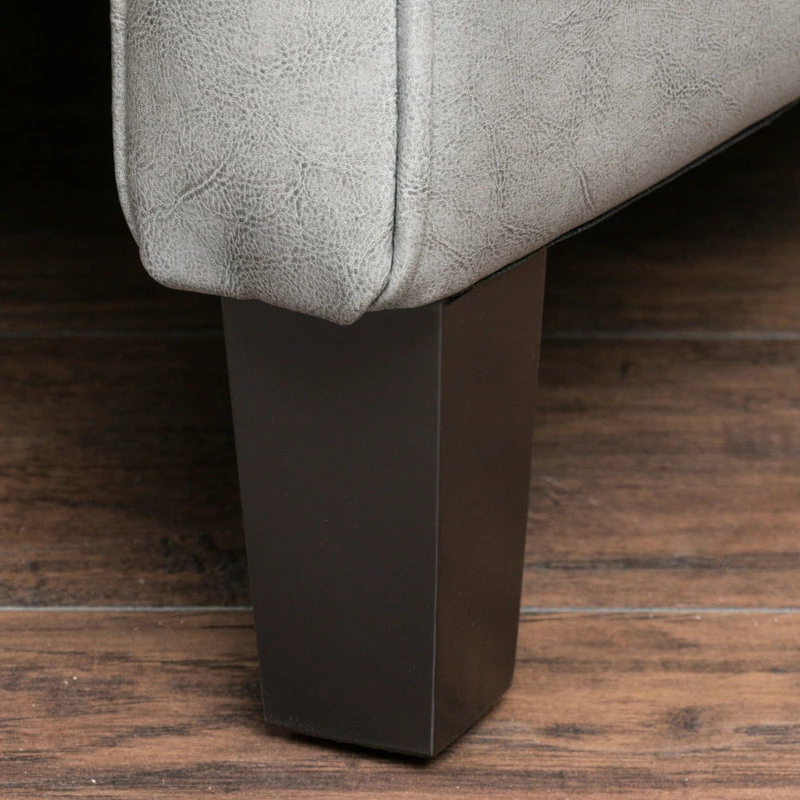 Cheap ❤️ GDFStudio GDF Studio Elan Tufted Bonded Leather Recliner Chair, Dark Gray ✨ - Image 7