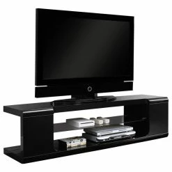 Wholesale ❤️ Monarch Specialties 60" TV Stand With Tempered Glass, Black 🥰