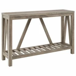 Hot Sale 🥰 Walker Edison 52" Modern Farmhouse Entryway Table, Gray Wash ✨