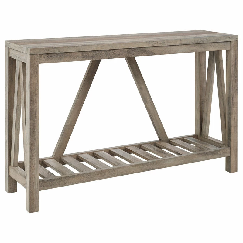 Hot Sale 🥰 Walker Edison 52" Modern Farmhouse Entryway Table, Gray Wash ✨