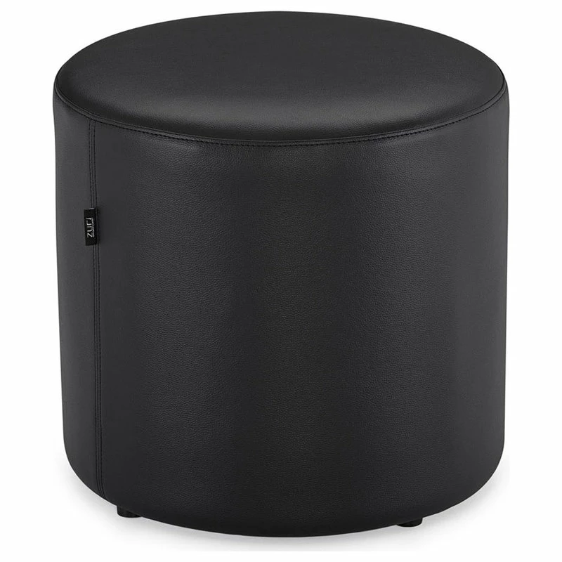 Top 10 ๐ Zuri Furniture Modern Artos Round Ottoman Black Leatherette Small Black Plastic Feet On Bottom ๐ฅฐ - Image 2