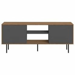 Best Sale 👏 Tema Furniture Inc. Altitude Tv Stand, Walnut/Gray ✨