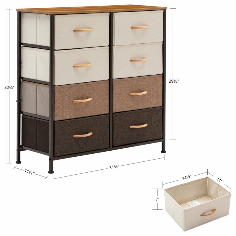 Top 10 โค๏ธ Duhome Elegant Lifestyle 8 Fabric Drawers Steel Frame Double ๐ Dresser, Mixed Color ๐ - Image 4