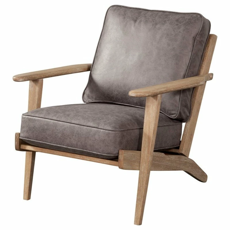 Outlet ๐ Alpine Furniture, Inc Alpine Furniture Artica Wood Lounge Chair In Gray ๐ - Image 4