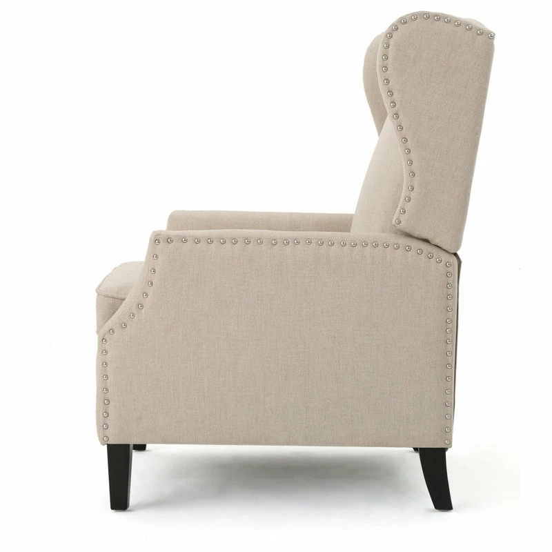 Flash Sale ๐ GDFStudio GDF Studio Westeros Contemporary Fabric Wingback Pushback Recliner, Wheat โจ - Image 12