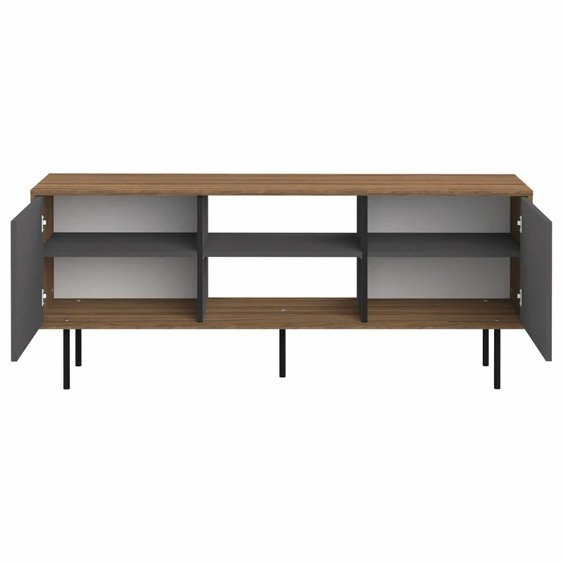 Best Sale ๐ Tema Furniture Inc. Altitude Tv Stand, Walnut/Gray โจ - Image 2
