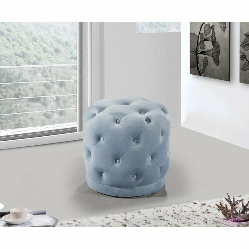 Top 10 ๐ฅ Meridian Furniture Harper Velvet Ottoman/Stool, Sky Blue ๐งจ - Image 2