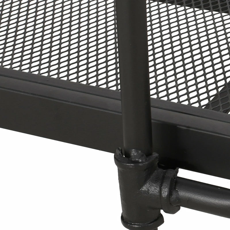 Buy ๐งจ GDFStudio Dwayne Industrial 5 Shelf Iron Mesh Bookcase ๐ - Image 7