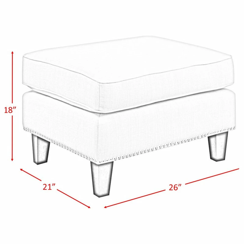 Cheapest ⭐ Picket House Emery Ottoman, Blue, Berry 😉 - Image 4