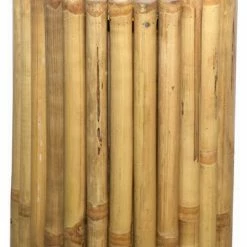 Discount ⭐ Bamboo54 Rustic Round Bamboo End Table, Stool 😍