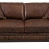 Brand new ⌛ Artistic Leathers Rustic Top Grain Leather Sofa 👍