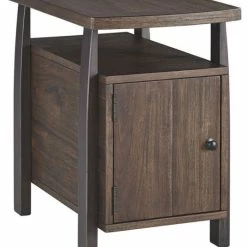 Top 10 🛒 Ashley Furniture Industries Ashley Furniture Vailbry Storage End Table In Grayish Brown ⭐