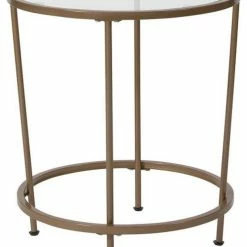 Outlet ⌛ Flash Furniture Contemporary Side Table With Clear Finish NAN-JN-21750ET-GG 😀